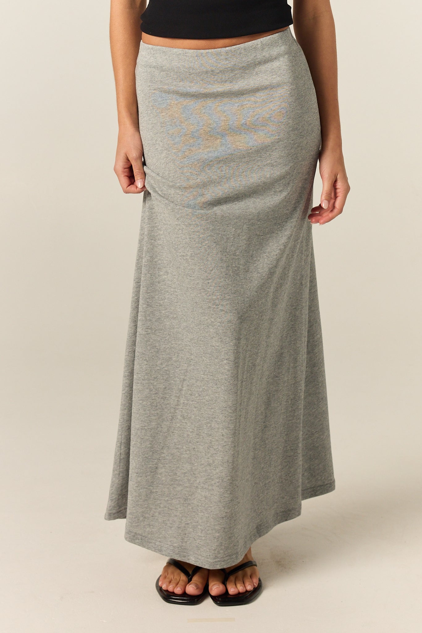 Noa Midi Skirt (Grey)