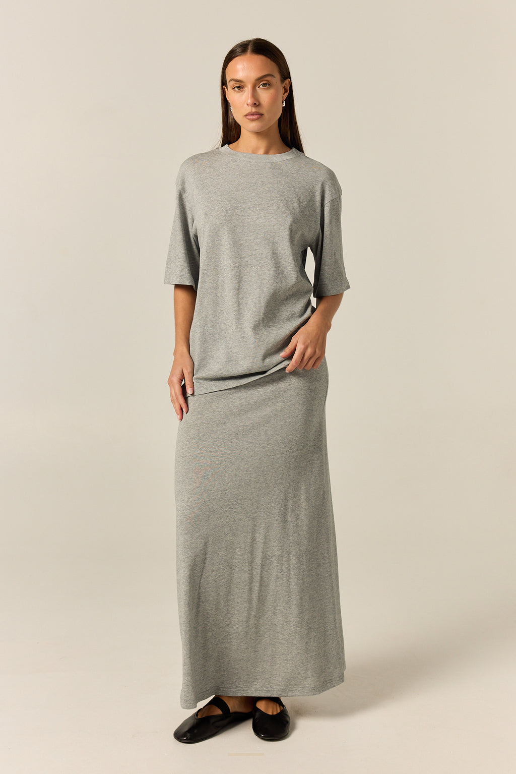Noa Belted Tee (Grey)