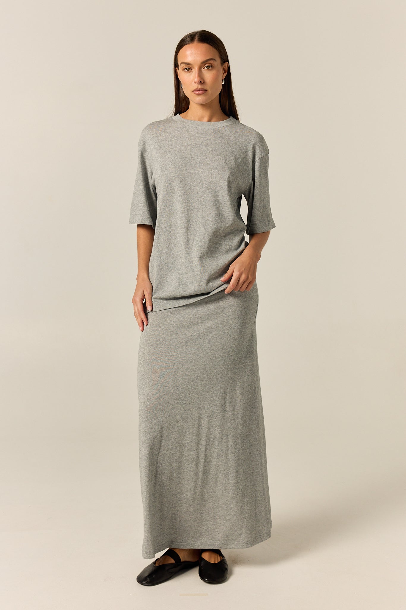 Noa Belted Tee (Grey)