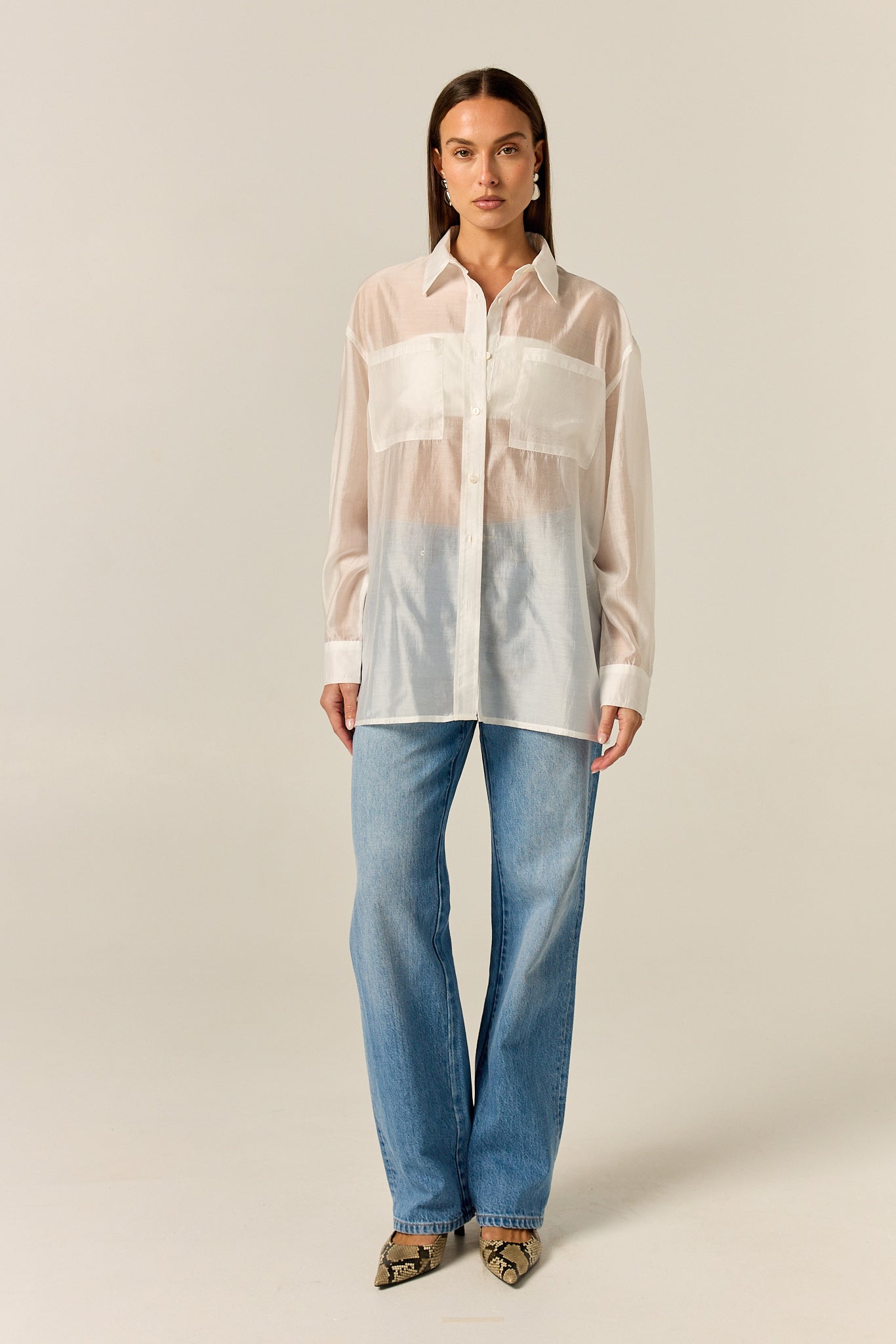 Wynn Sheer Shirt (White)