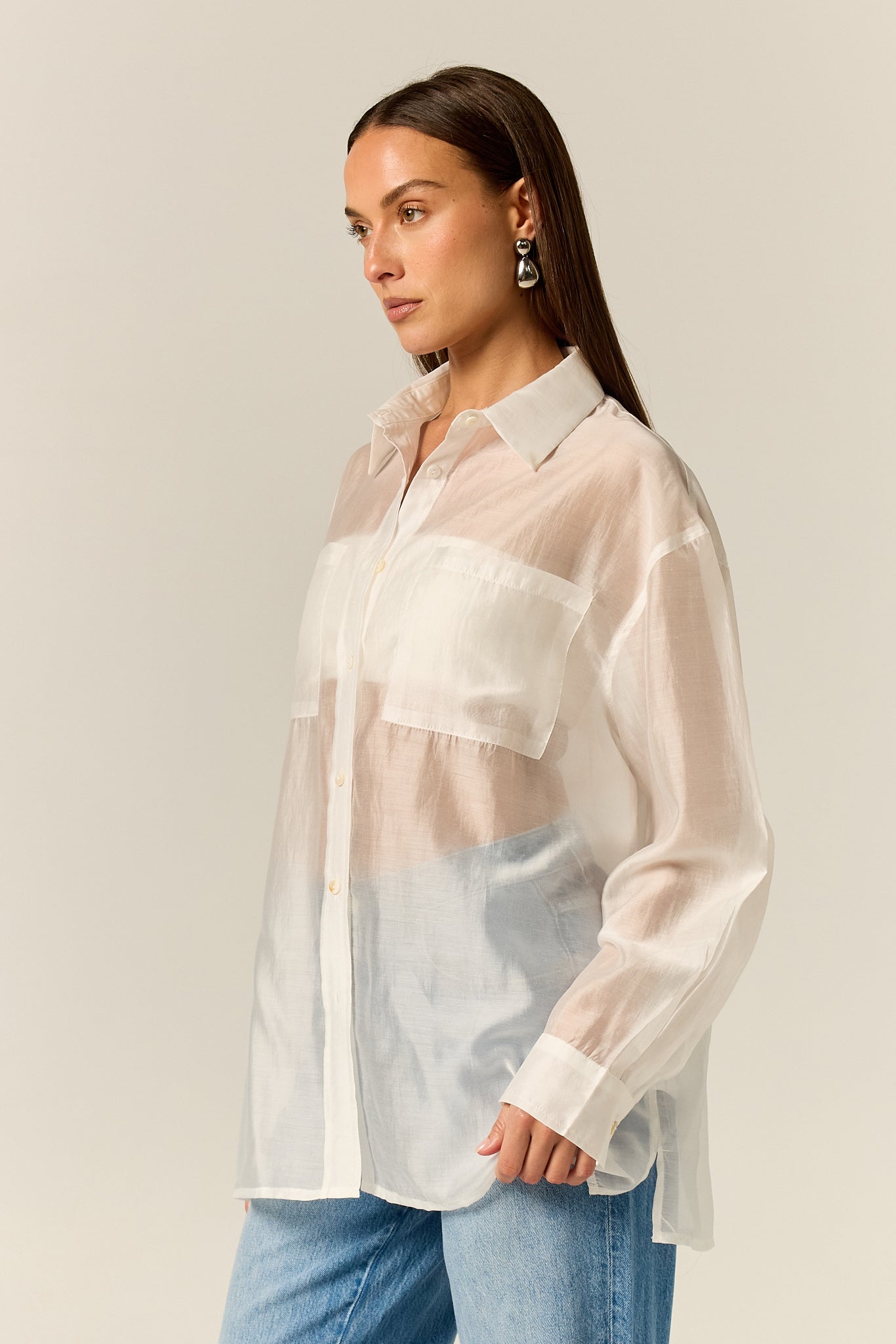 Wynn Sheer Shirt (White)