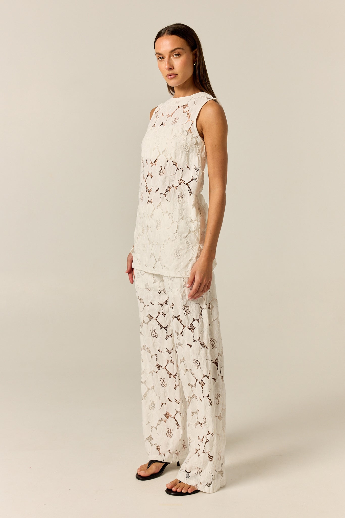 Jocelyn Lace Top (White)
