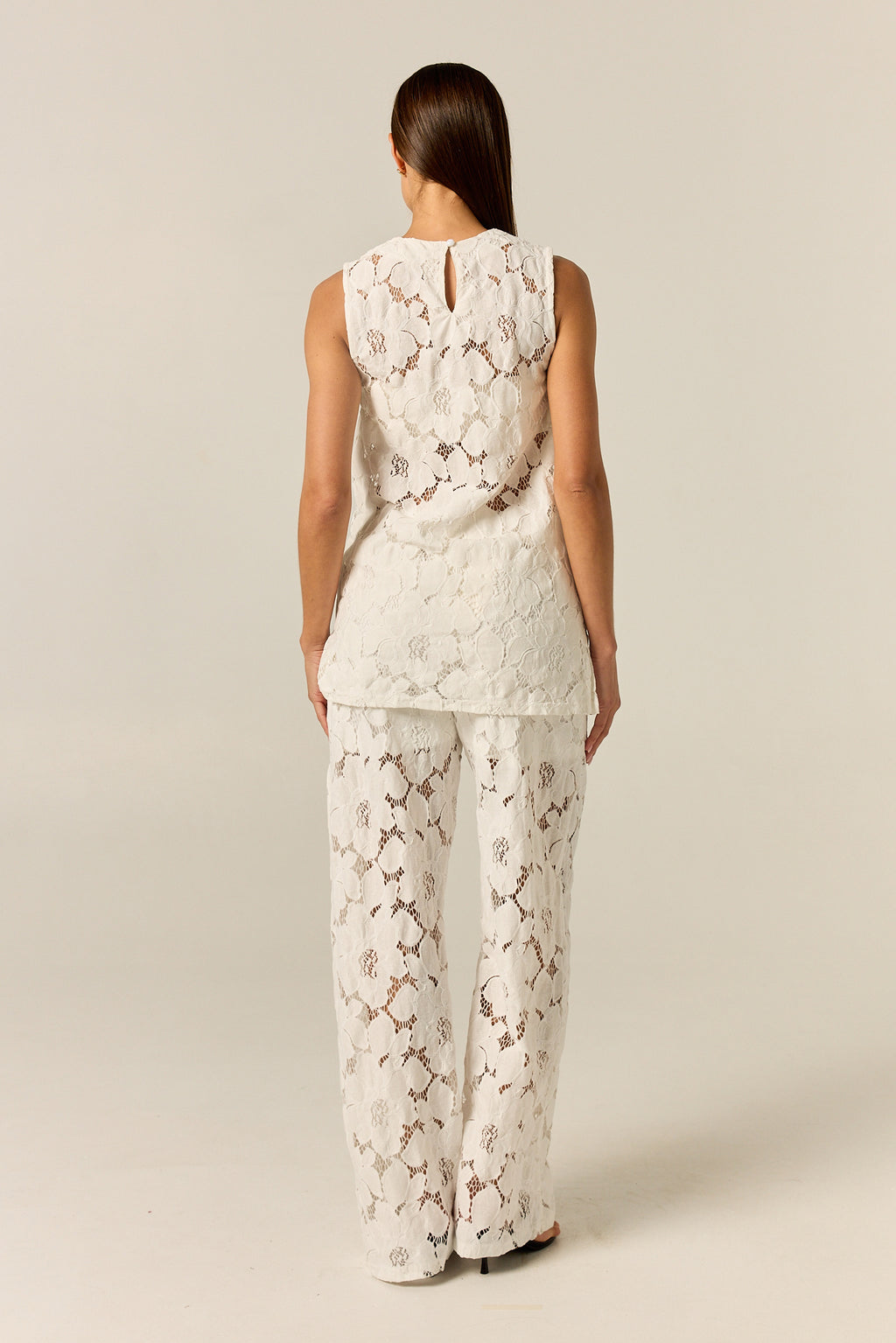 Jocelyn Lace Pant (White)