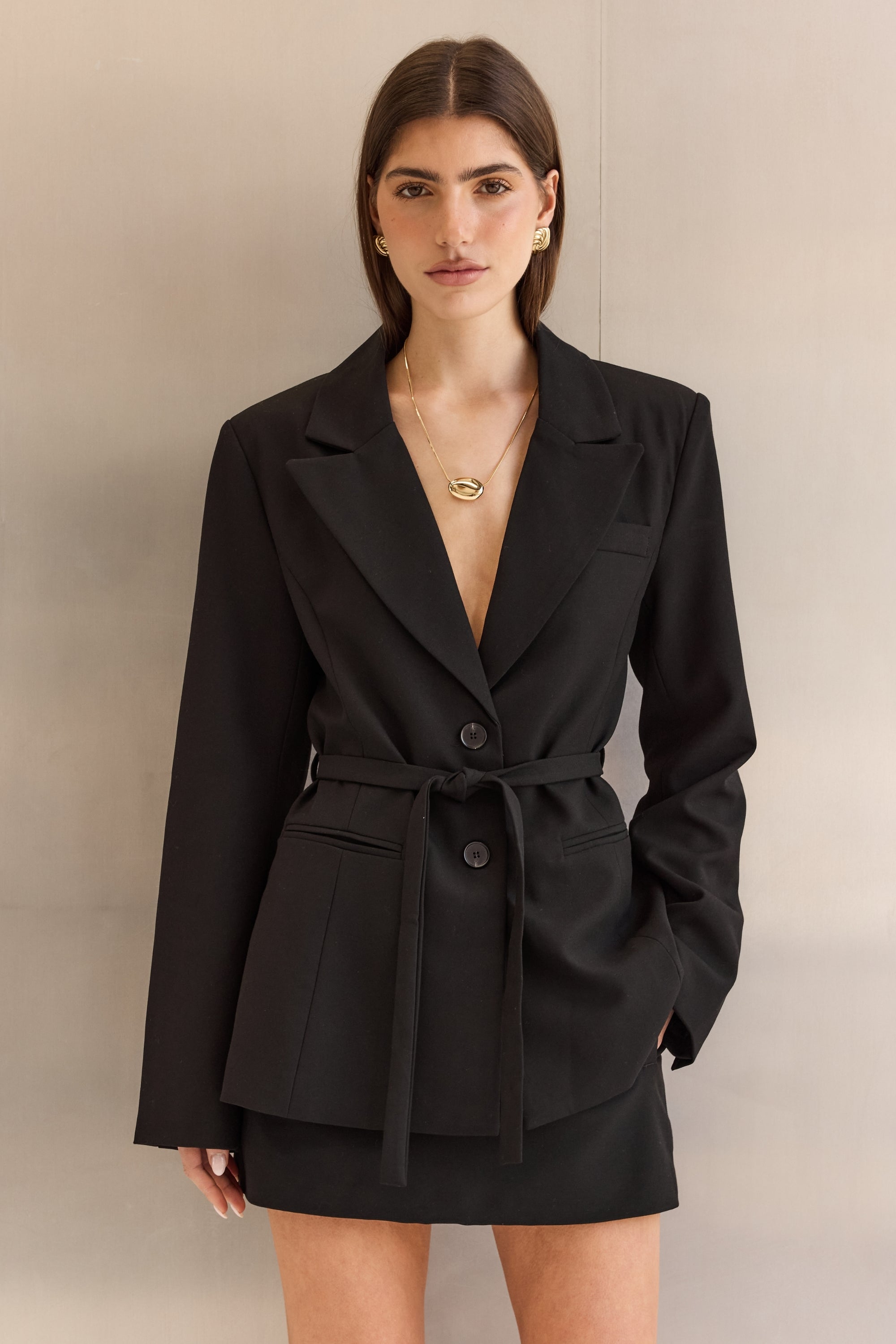 Noir Tailored Skort (Black)