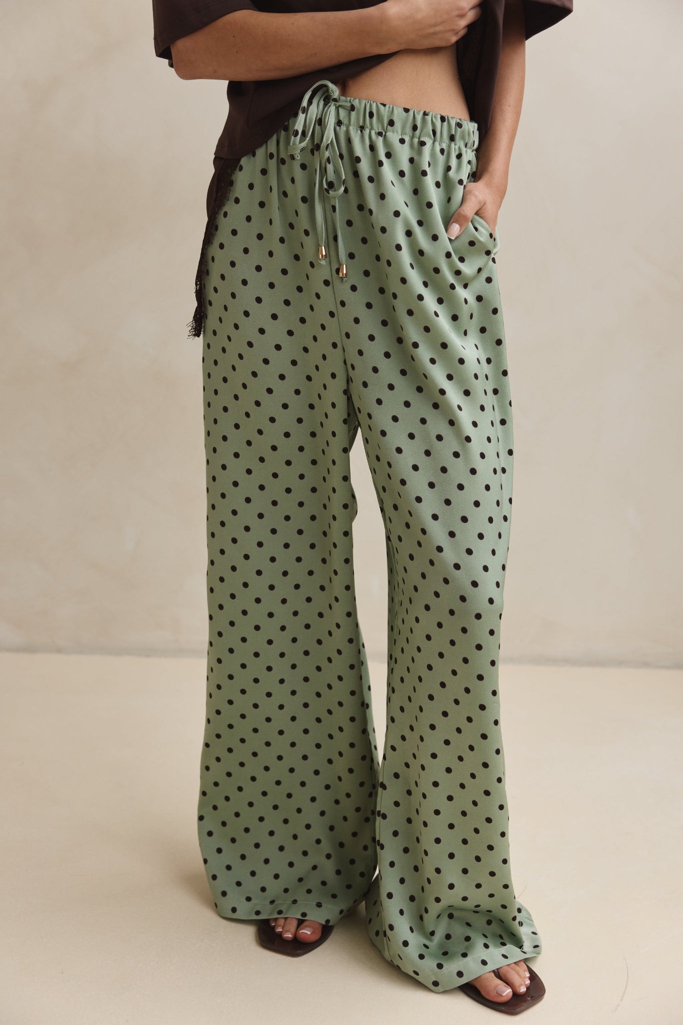 Charlie Pant (Pistachio/Chocolate Polka)