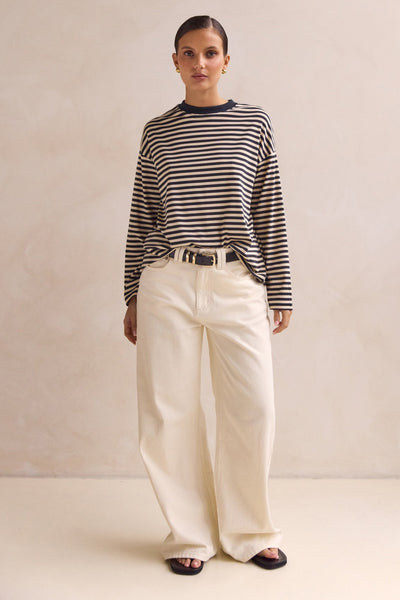Hayden Long Sleeve Top (Black)
