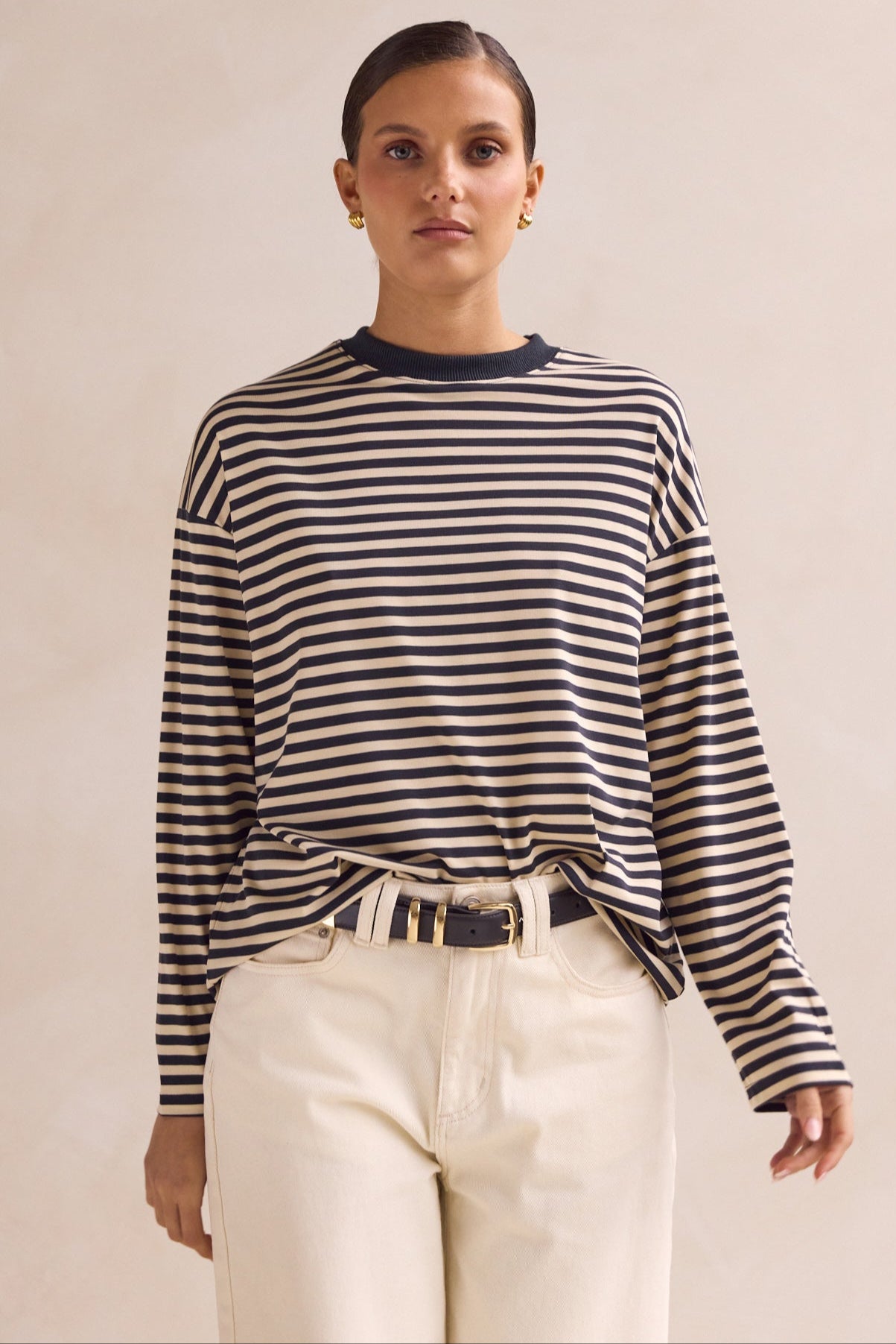 Hayden Long Sleeve Top (Black)