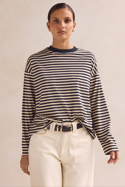 Hayden Long Sleeve Top (Black)
