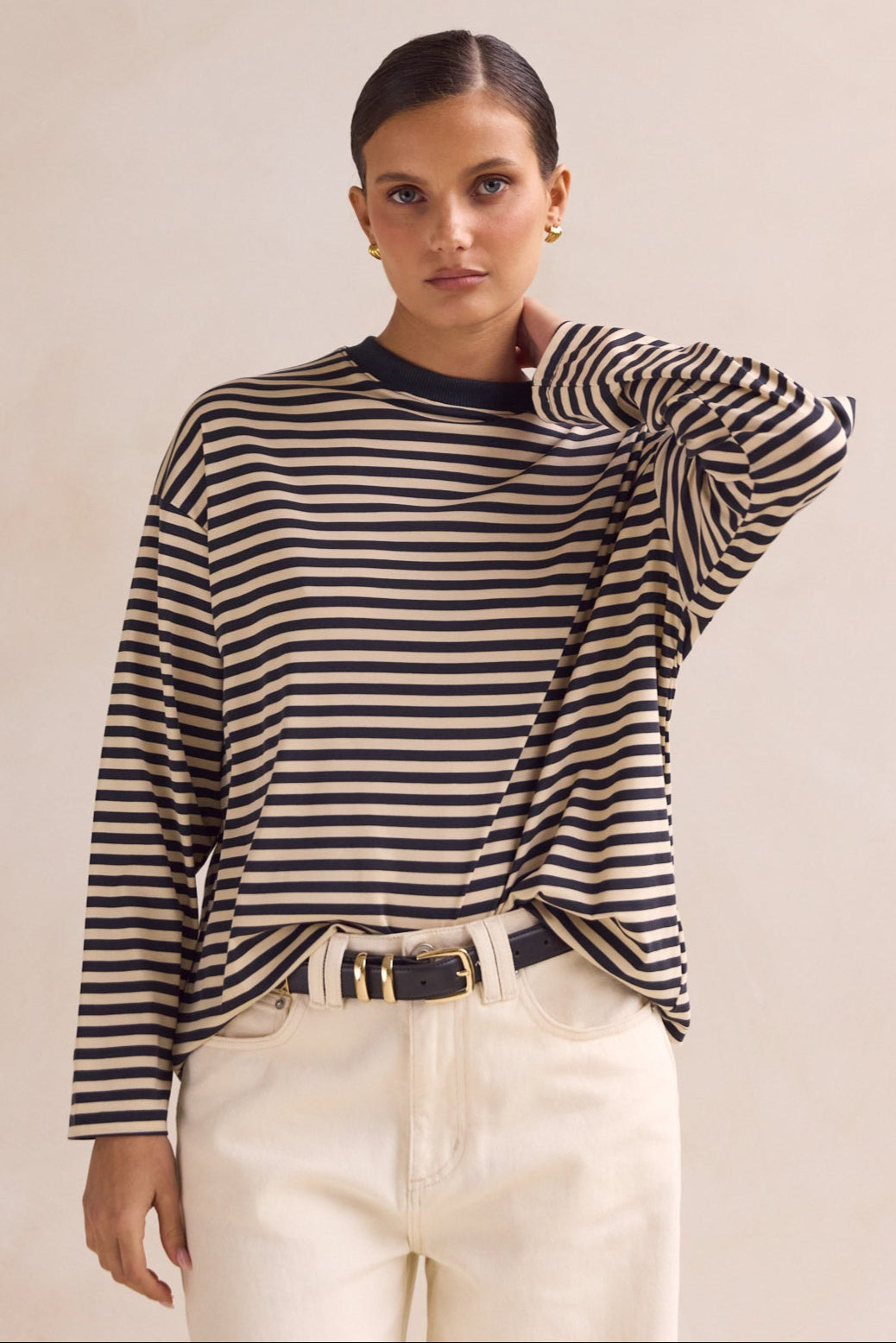 Hayden Long Sleeve Top (Black)