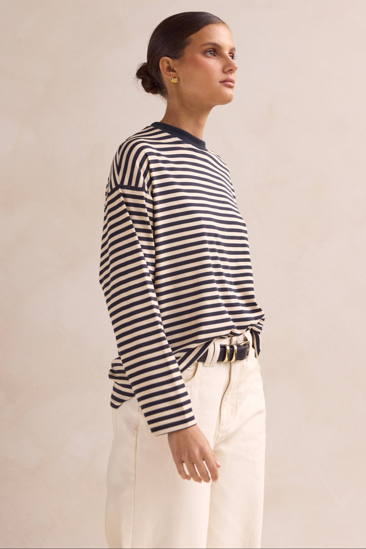 Hayden Long Sleeve Top (Black)