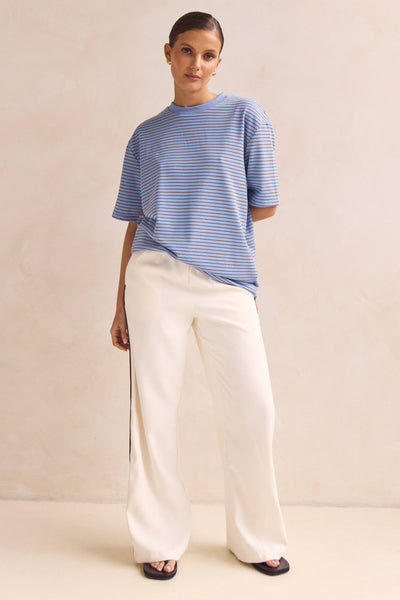 Reina Tee (Blue Stripe)