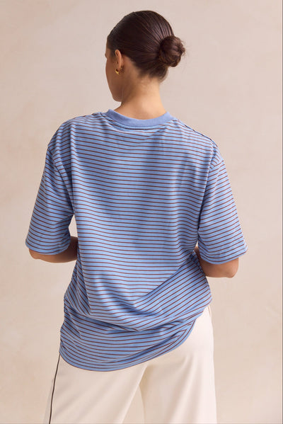 Reina Tee (Blue Stripe)