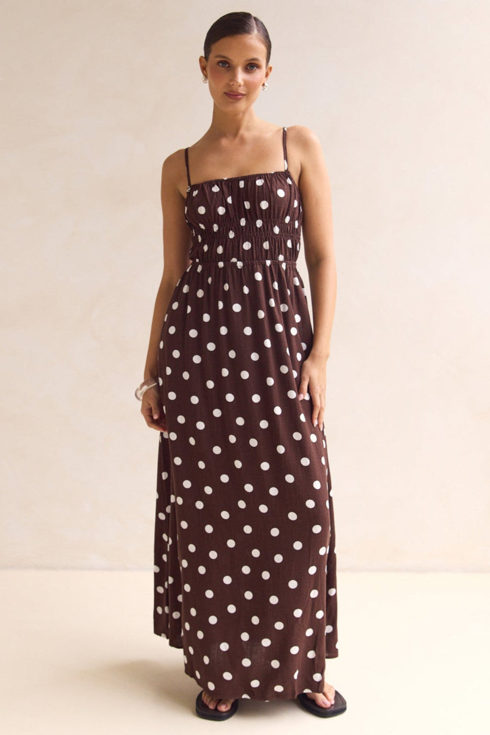 Clarissa Maxi Dress (Chocolate)