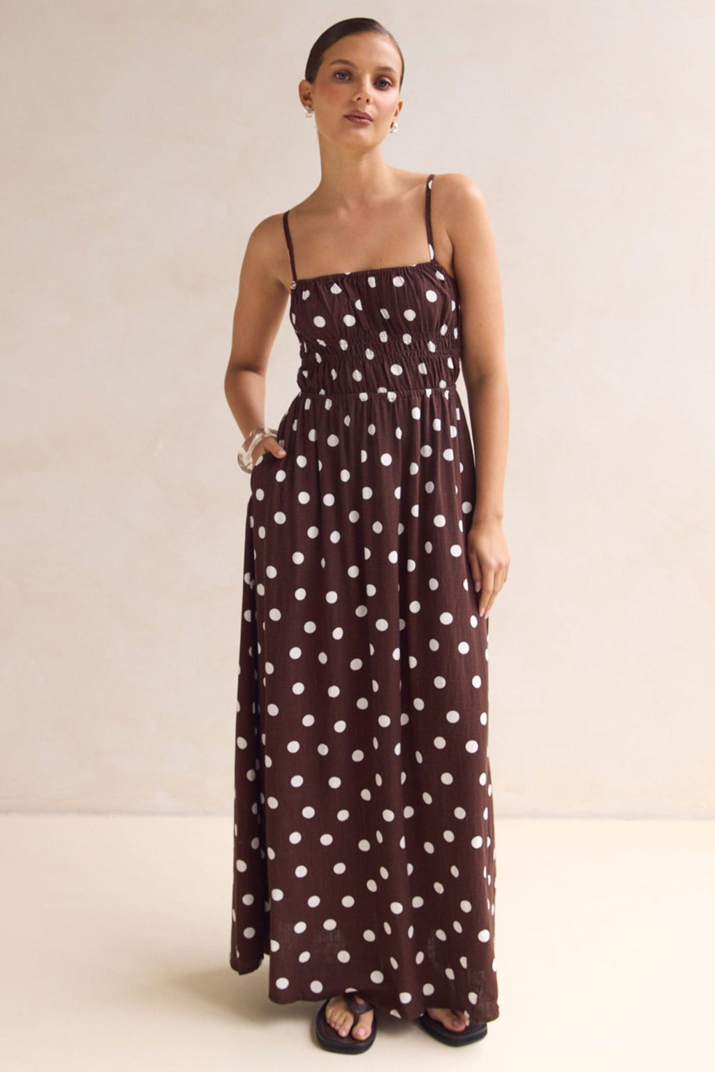 Clarissa Maxi Dress (Chocolate)