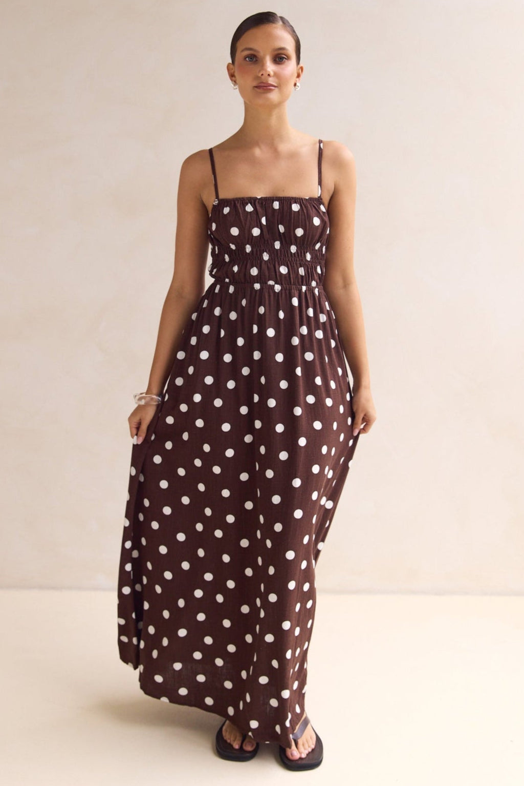 Clarissa Maxi Dress (Chocolate)