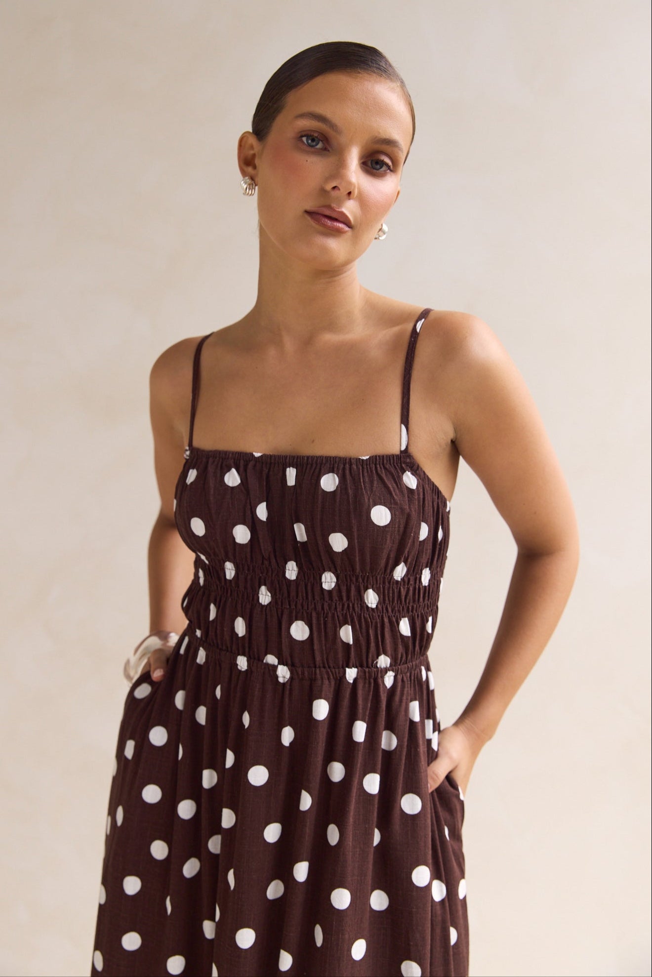 Clarissa Maxi Dress (Chocolate)