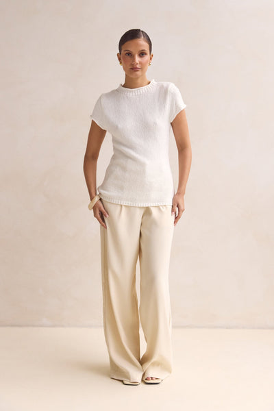 Jolie Knit Top (White)