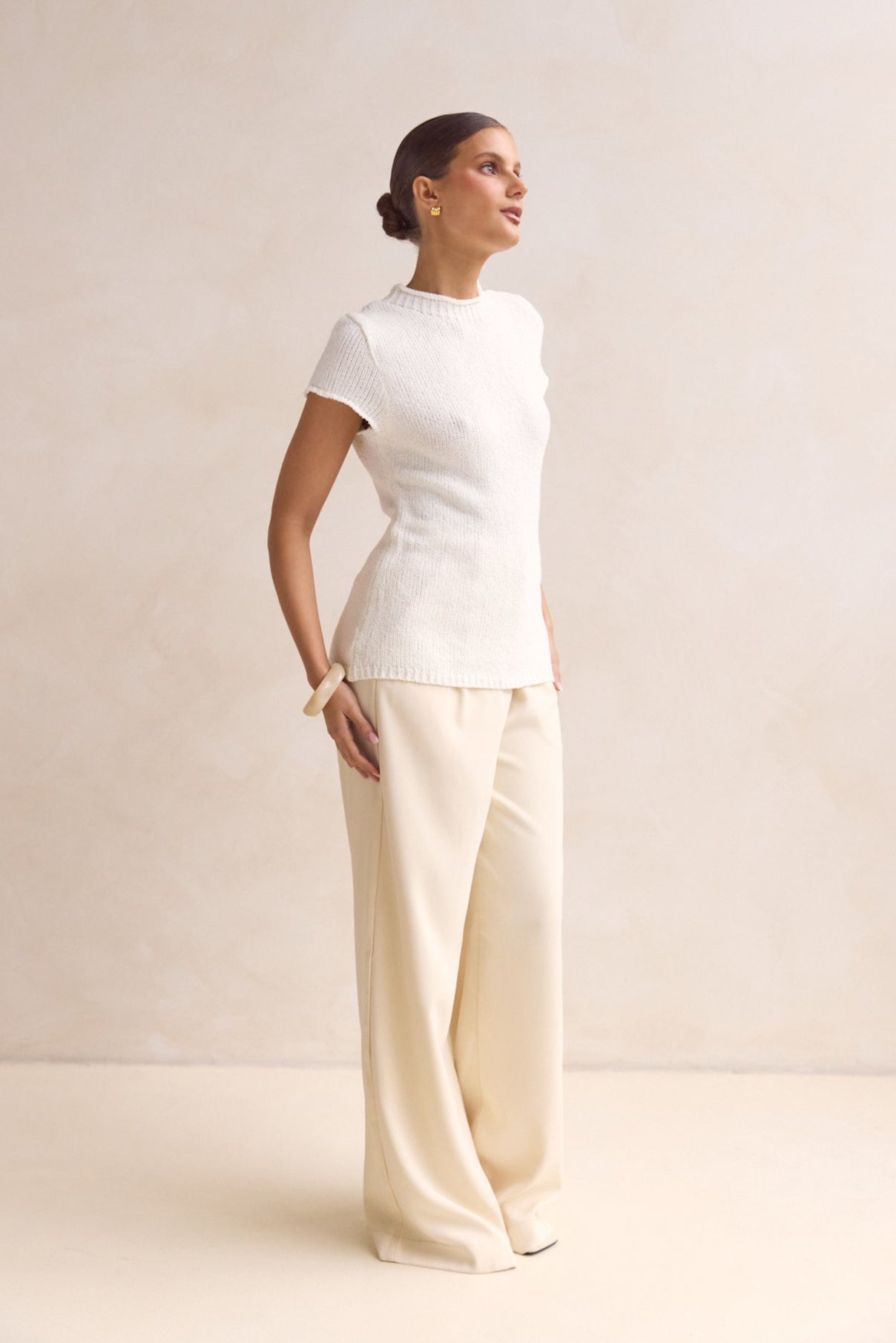 Jolie Knit Top (White)