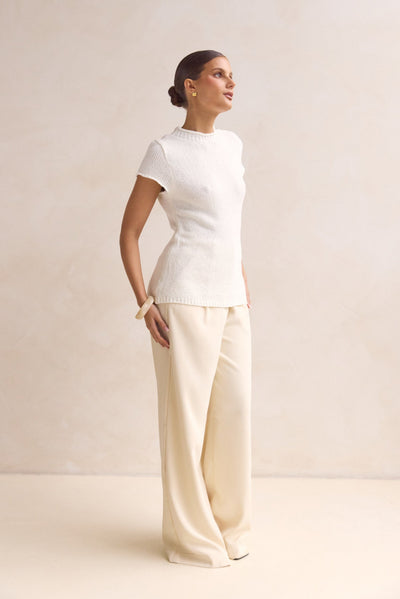 Jolie Knit Top (White)