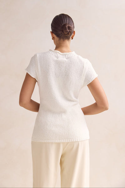 Jolie Knit Top (White)