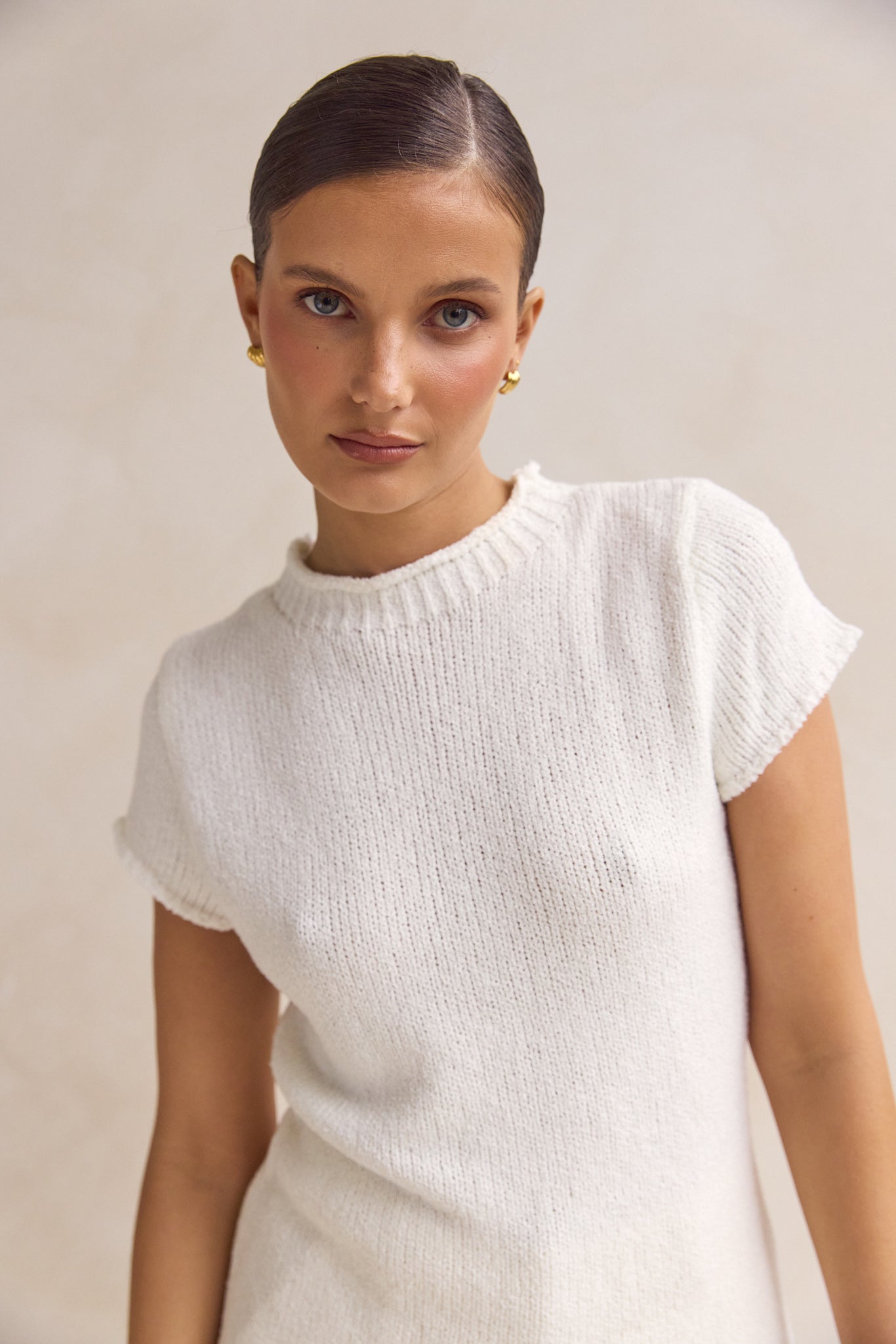 Jolie Knit Top (White)