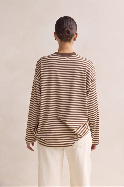 Hayden Long Sleeve Top (Brown)