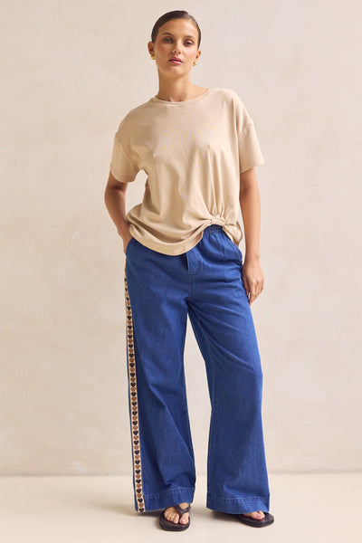 Elara Denim Pant (Blue)