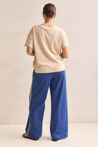 Elara Denim Pant (Blue)