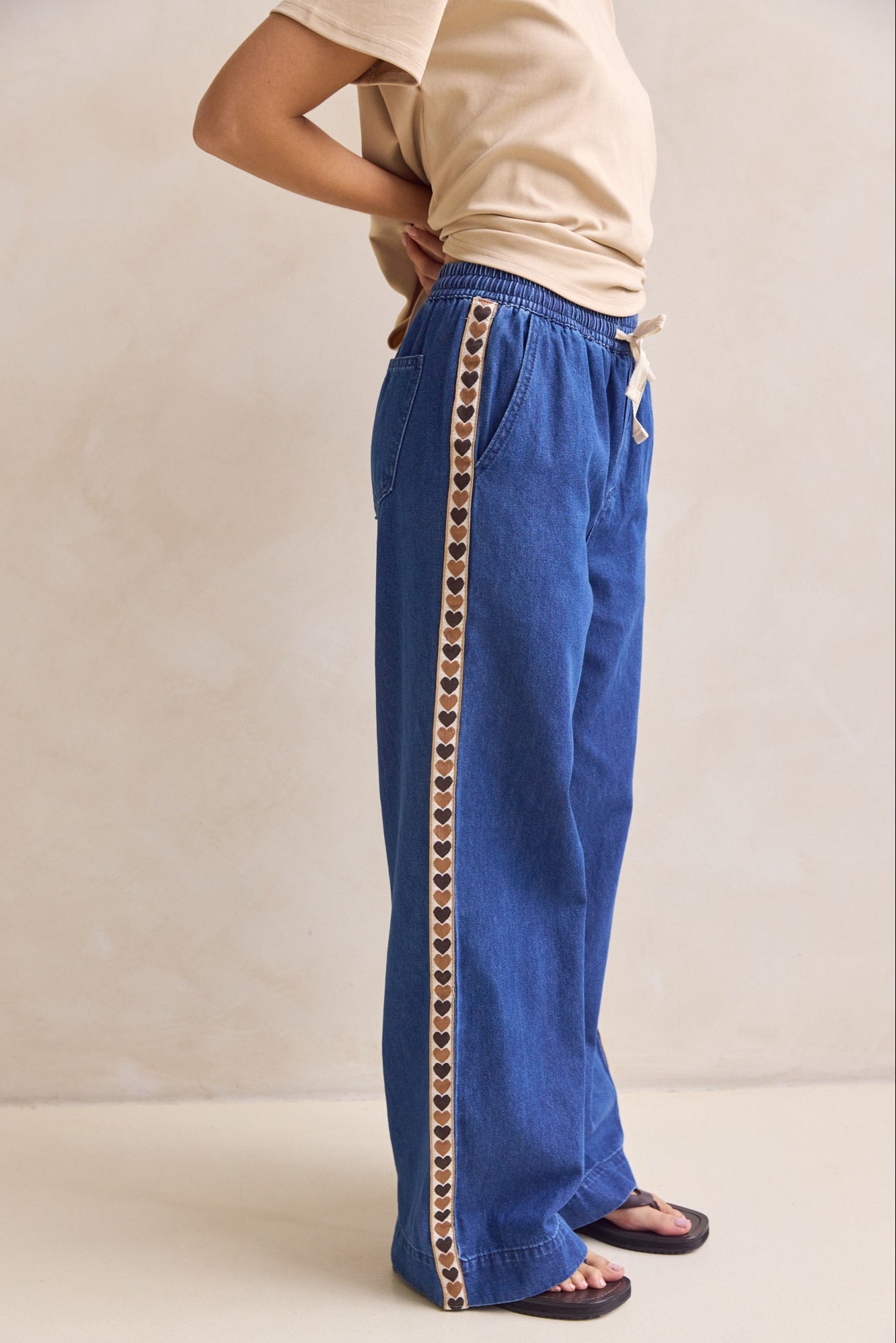 Elara Denim Pant (Blue)
