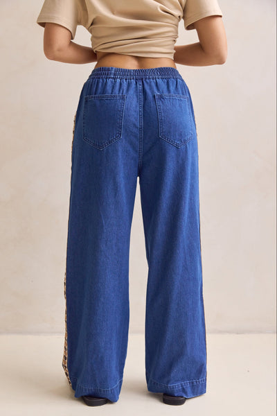 Elara Denim Pant (Blue)