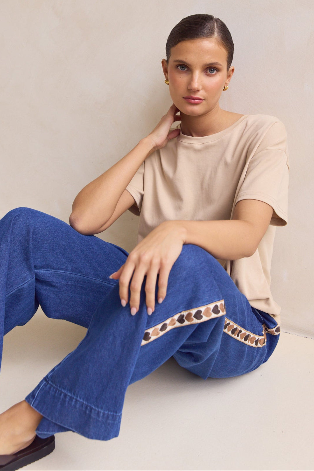 Elara Denim Pant (Blue)