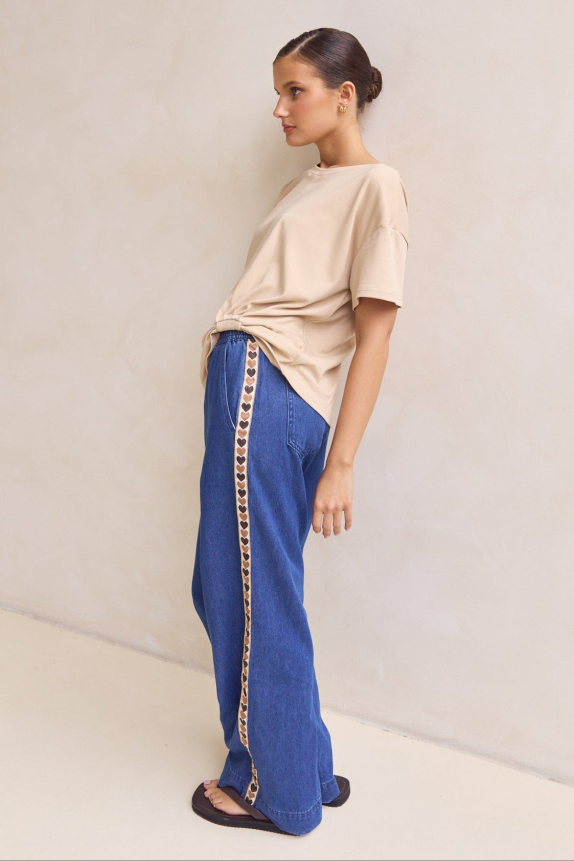 Elara Denim Pant (Blue)
