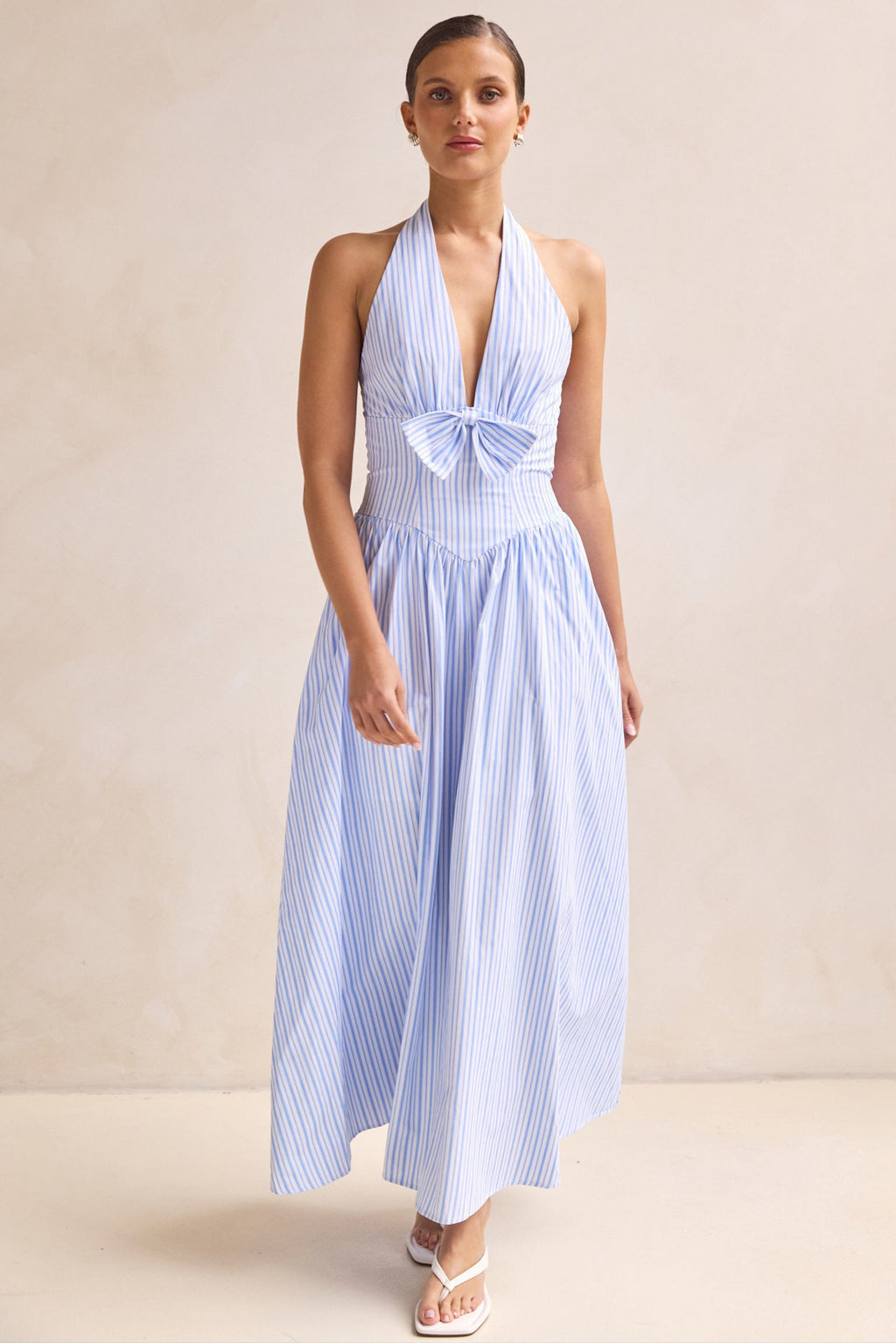 Solenne Maxi Dress (Blue)