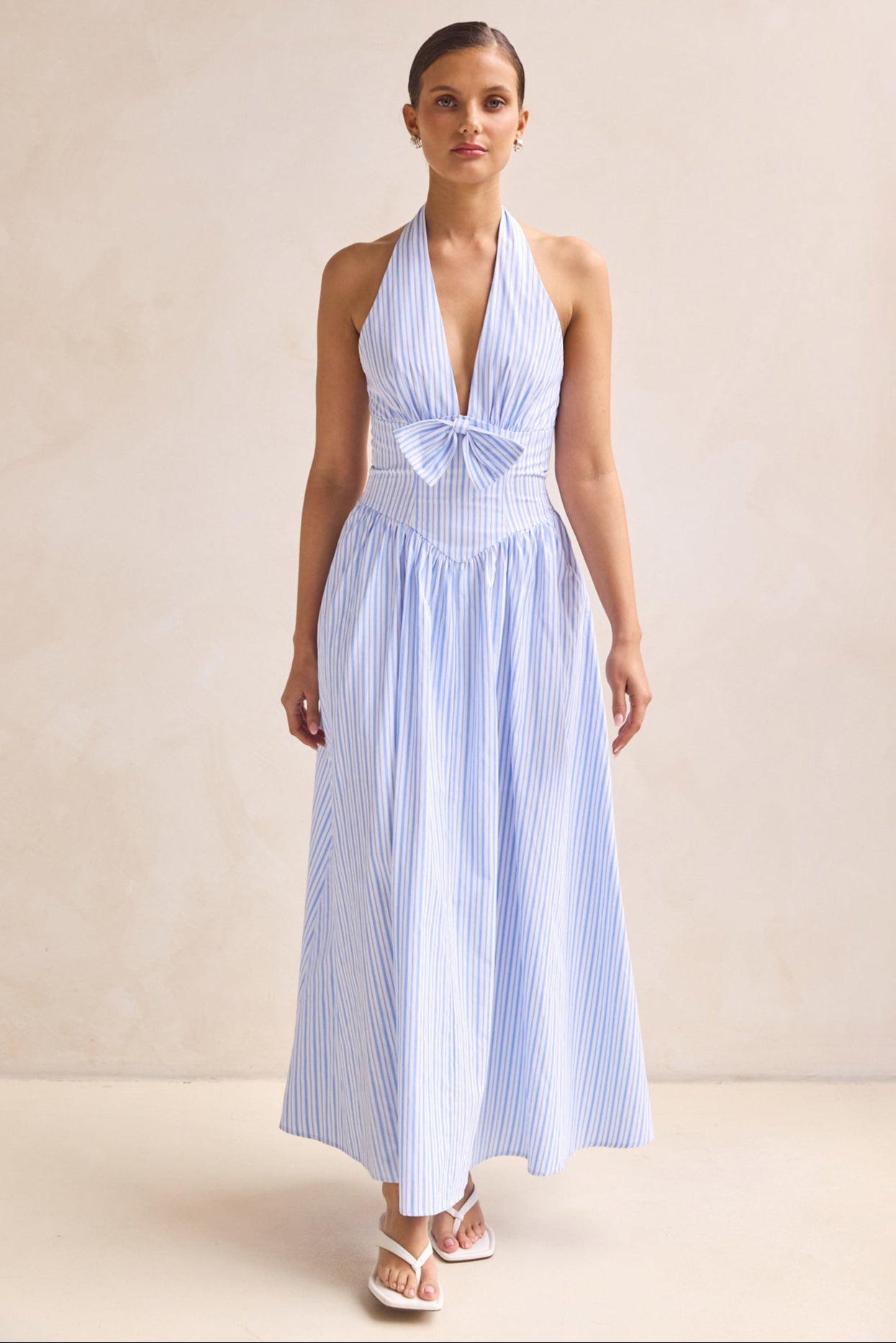 Solenne Maxi Dress (Blue)