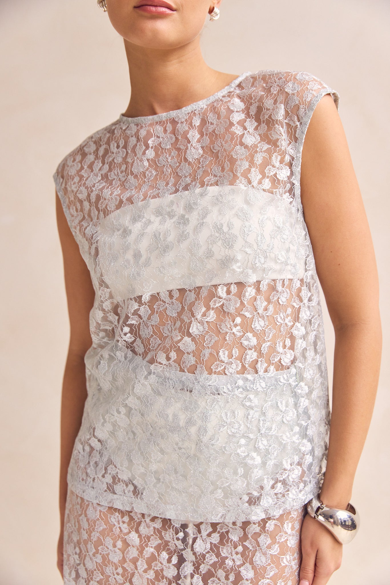 Jaida Lace Top (Blue)