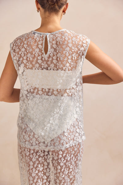 Jaida Lace Top (Blue)