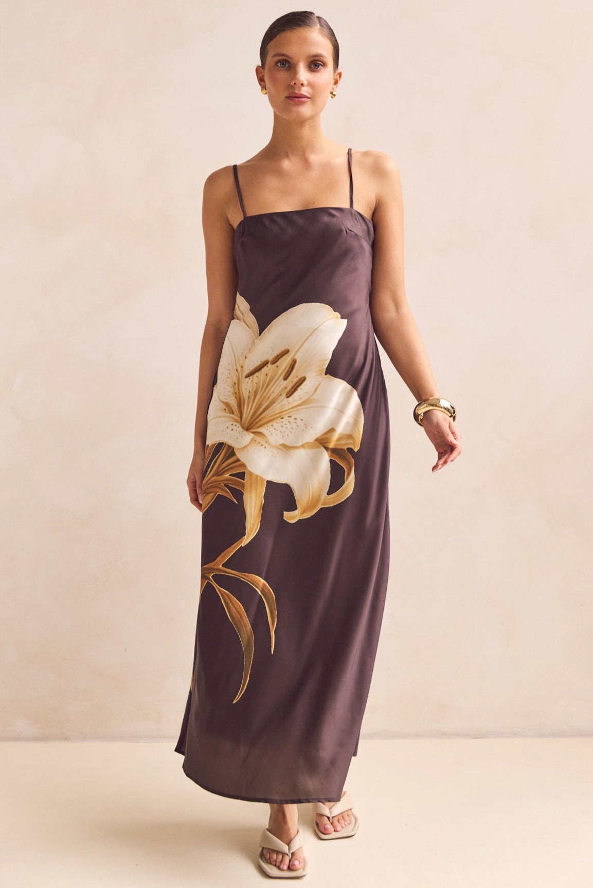 Avery Maxi Dress (Chocolate)