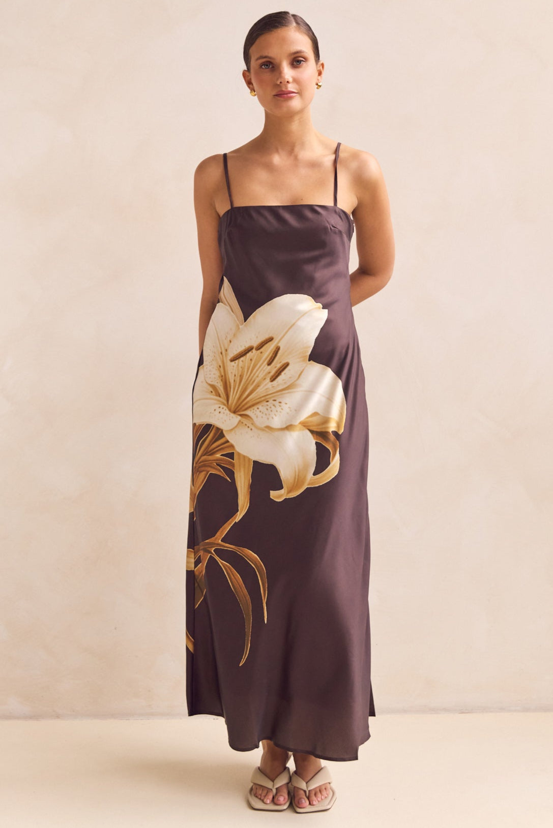 Avery Maxi Dress (Chocolate)