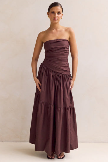 Brianna Maxi Dress (Chocolate)