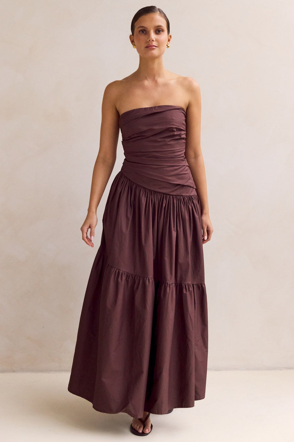 Brianna Maxi Dress (Chocolate)