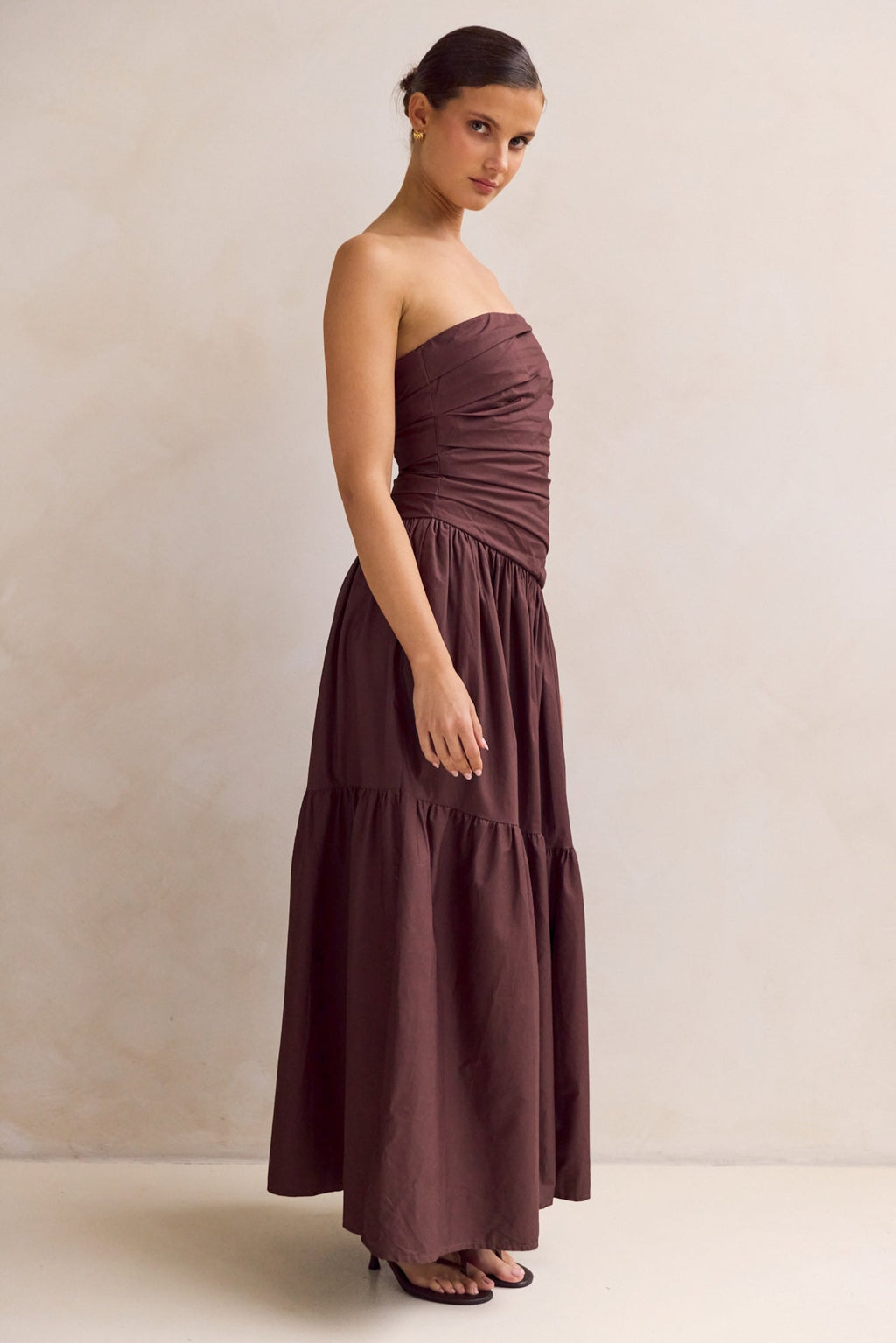 Brianna Maxi Dress (Chocolate)