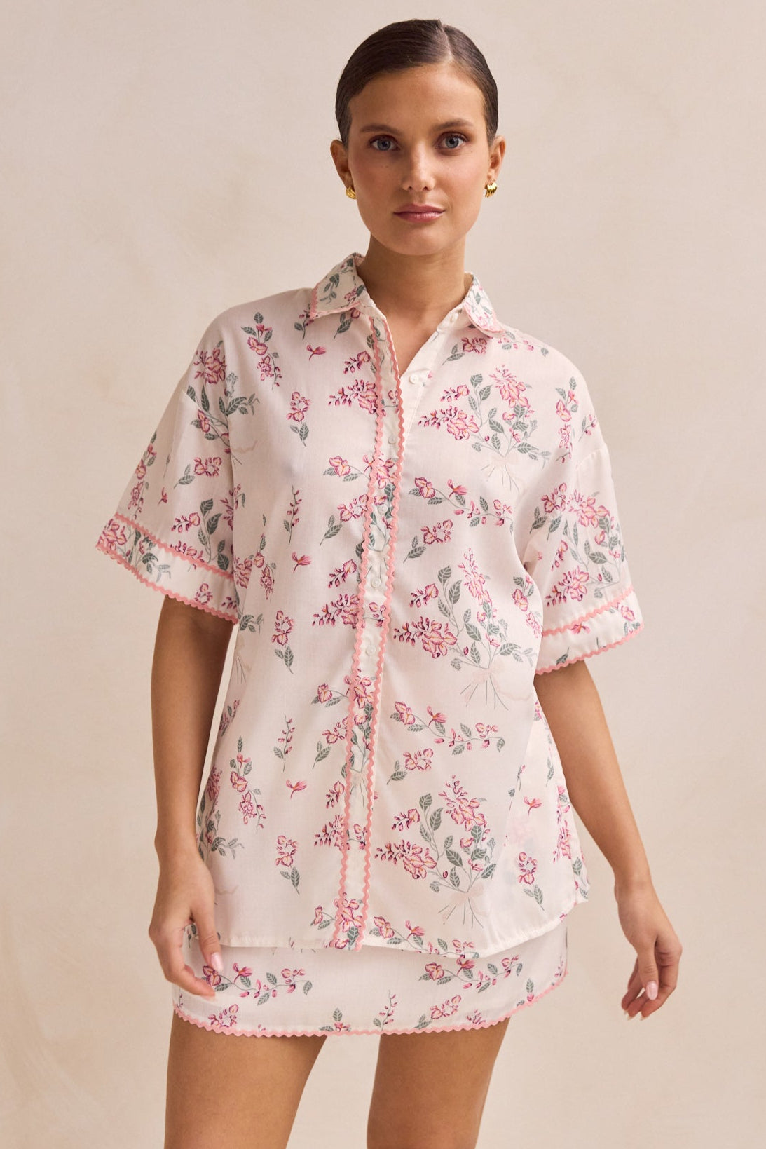 Fallon Mini Skirt (Cream)