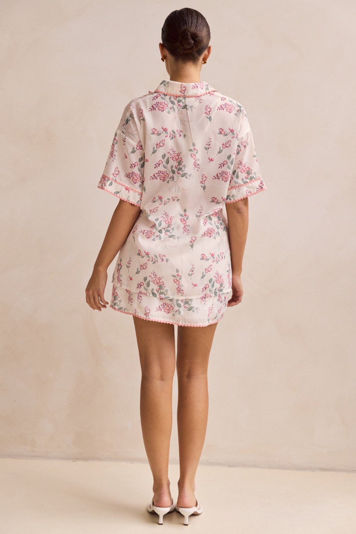 Fallon Mini Skirt (Cream)