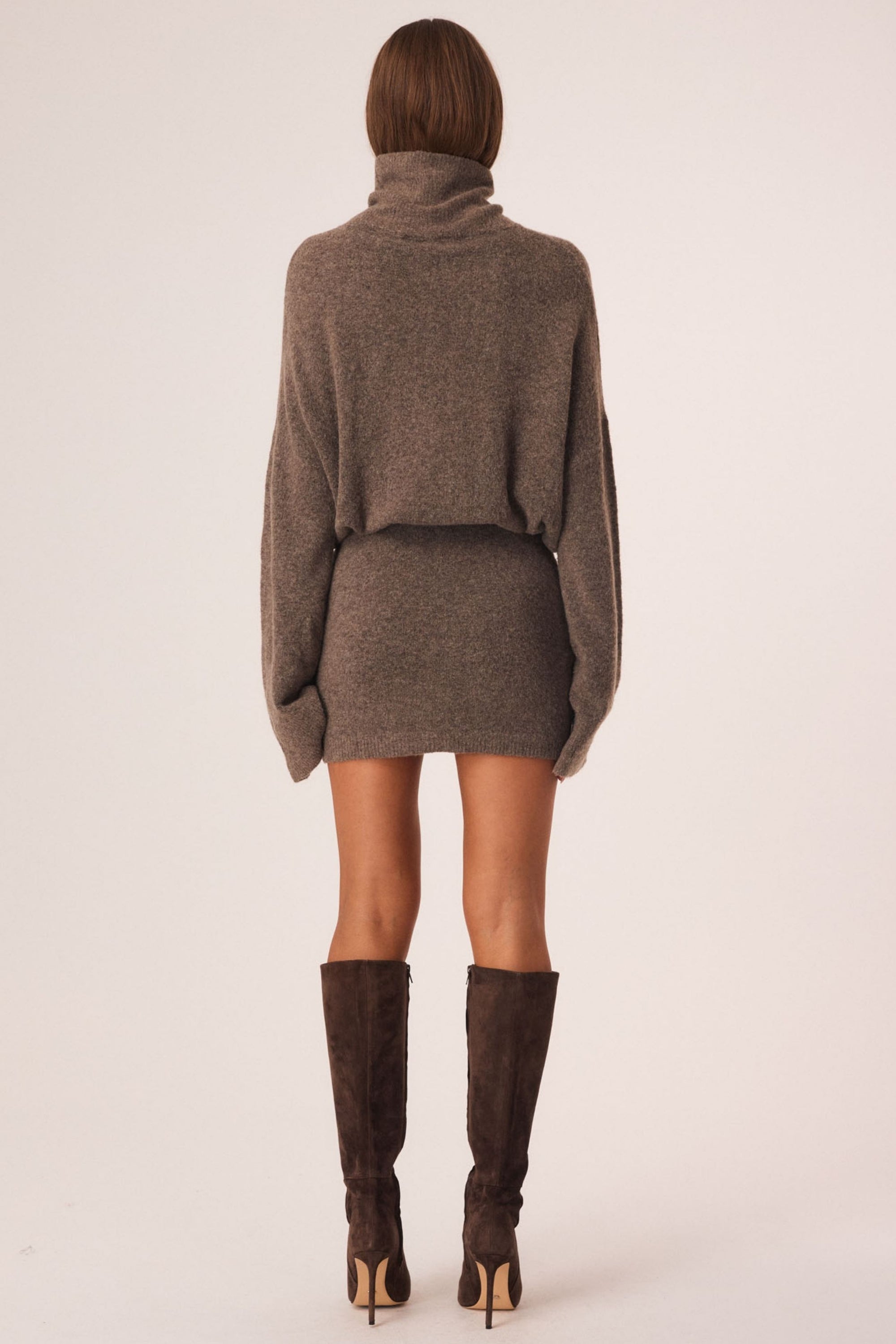 Marlowe Knit Mini Dress (Ash)