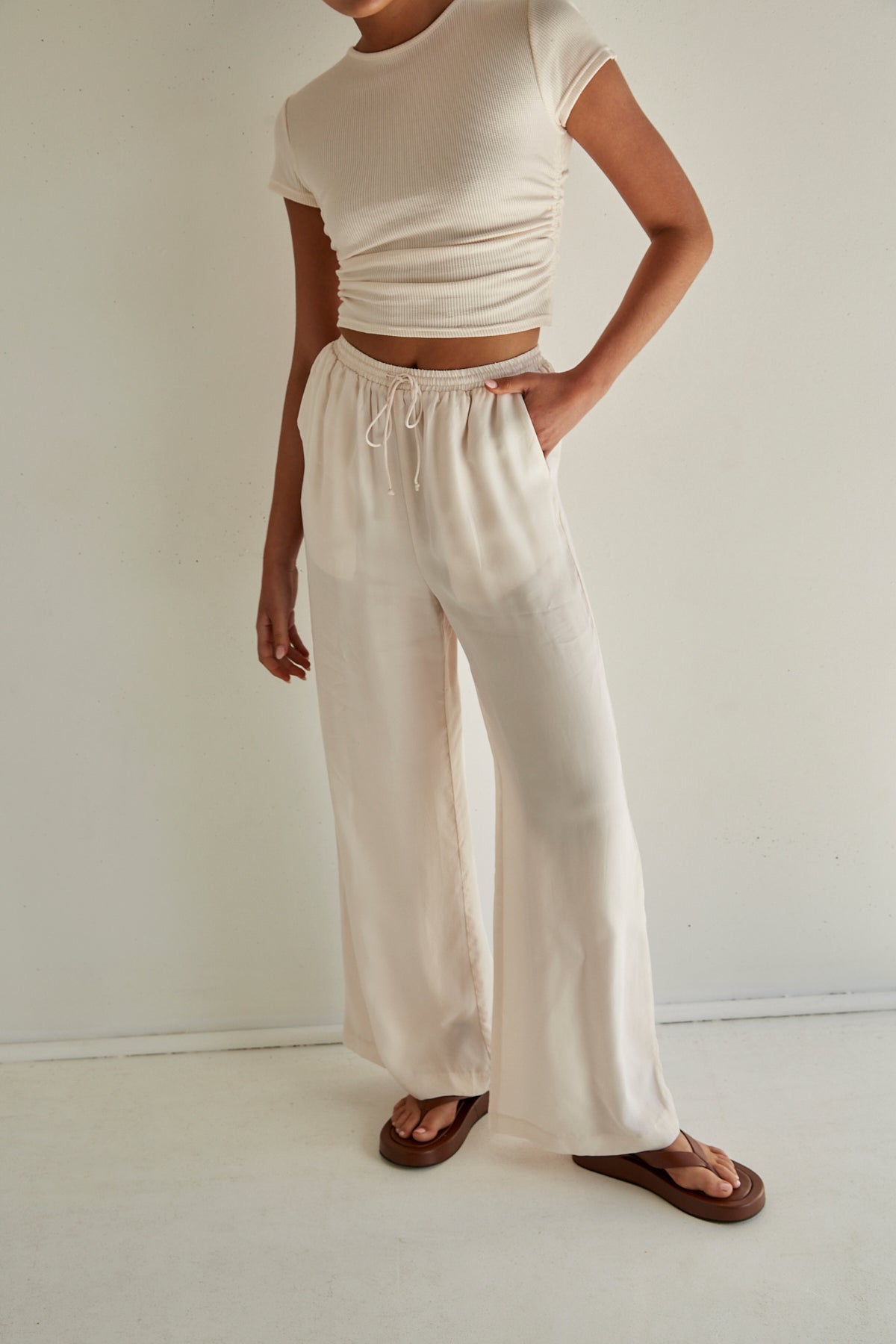 Rika Cupro Pant (Cream)