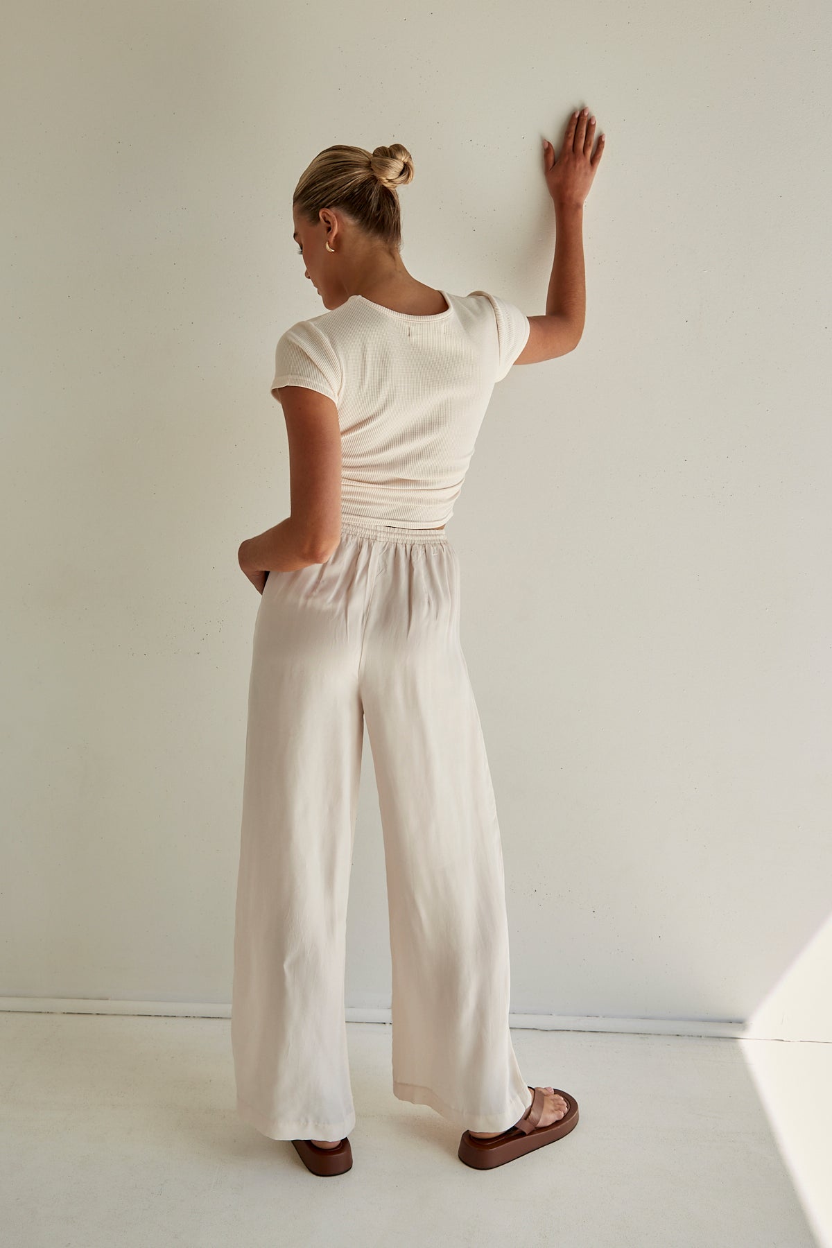 Rika Cupro Pant (Cream)