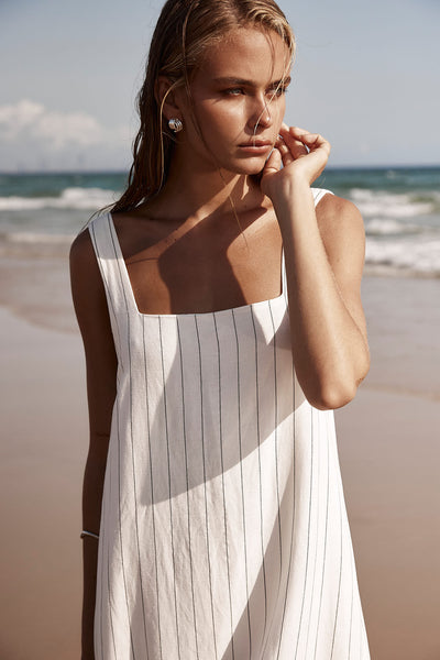 Cannes Maxi Dress (White)