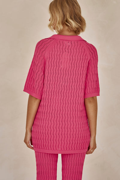 Lille Knit Top (Pink)