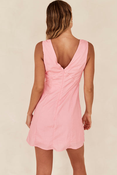 Gabrielle Mini Dress (Pink)