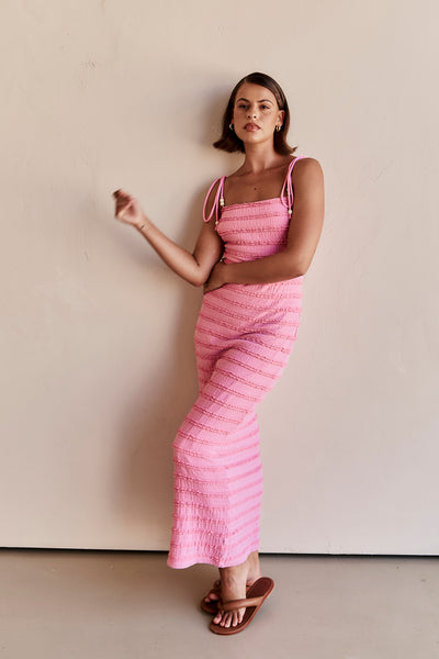 Alessia Maxi Dress (Pink)